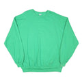 GILDAN Mens Green Crew Neck L Cotton Blend Casual Sweatshirt