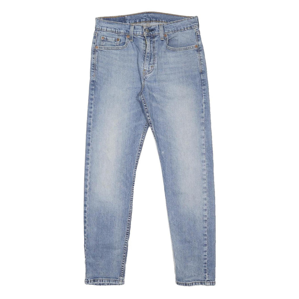 LEVI'S 502 Mens Jeans Blue Slim Skinny Denim Medium W30 L29 Classic Casual Denim