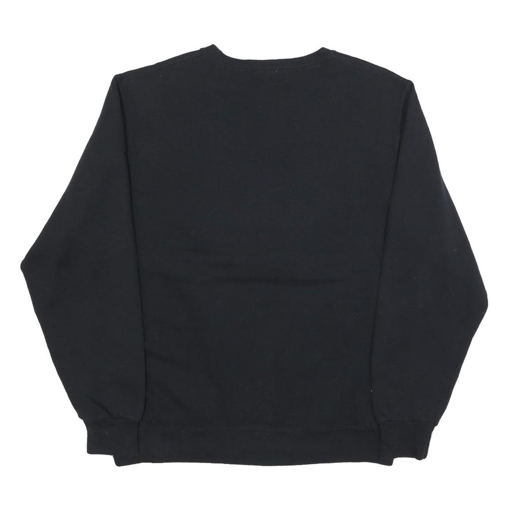 RUSSELL ATHLETIC Mens Black Western Mustangs Crew Neck L Sweatshirt Cotton Blend