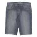 VINTAGE LOOK Mens Denim Blue Casual Shorts XL W40 Cotton Blend Workwear