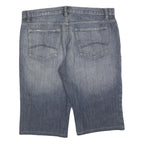 VINTAGE LOOK Mens Denim Blue Casual Shorts XL W40 Cotton Blend Workwear