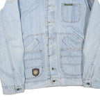 LEVI'S Mens Light Blue Cotton Blend Denim Trucker XL Button Vintage Jacket