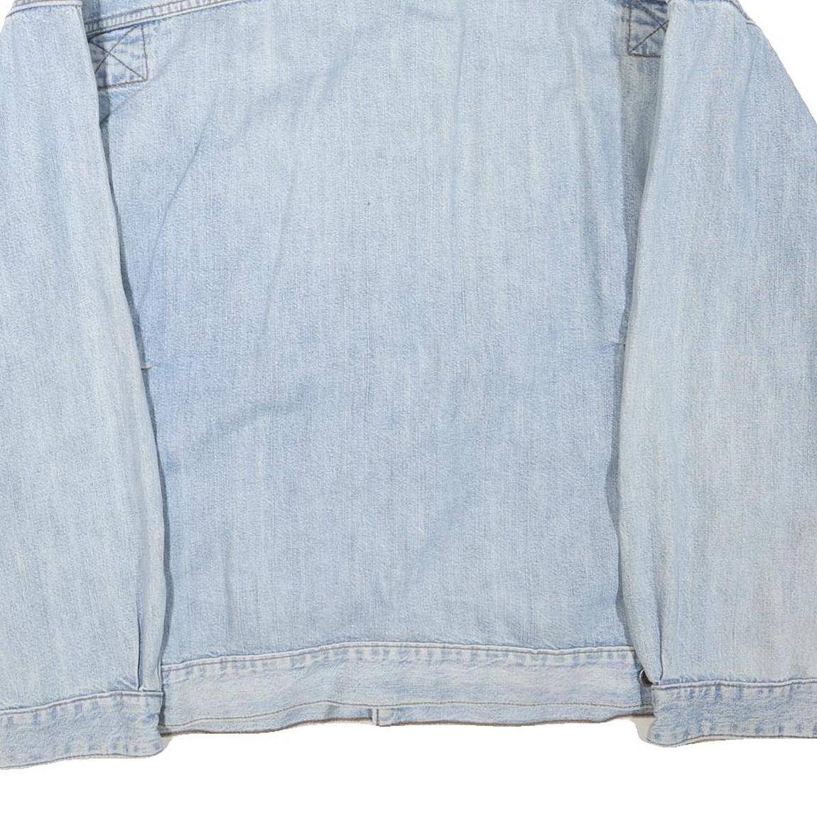 LEVI'S Mens Light Blue Cotton Blend Denim Trucker XL Button Vintage Jacket