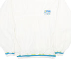 Womens White Polyester Blend Plain Casual L Jacket With Colour Trim And Graphic