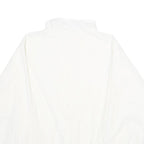 Womens White Polyester Blend Plain Casual L Jacket With Colour Trim And Graphic