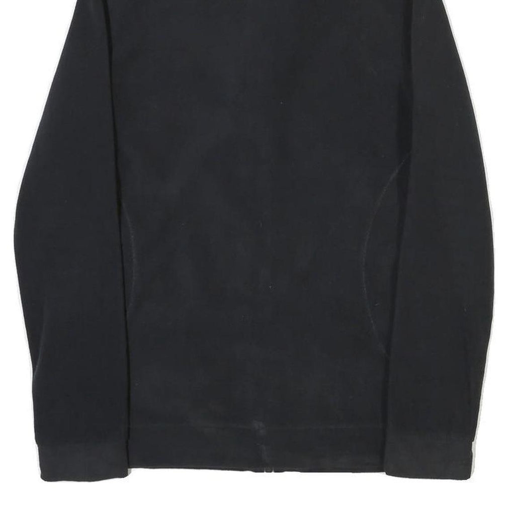 ADIDAS Womens Black & Pink Zip Jacket M Polyester Blend Plain Sports Activewear