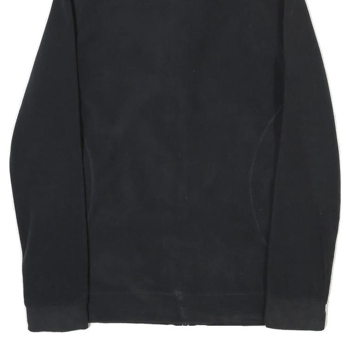 ADIDAS Womens Black & Pink Zip Jacket M Polyester Blend Plain Sports Activewear