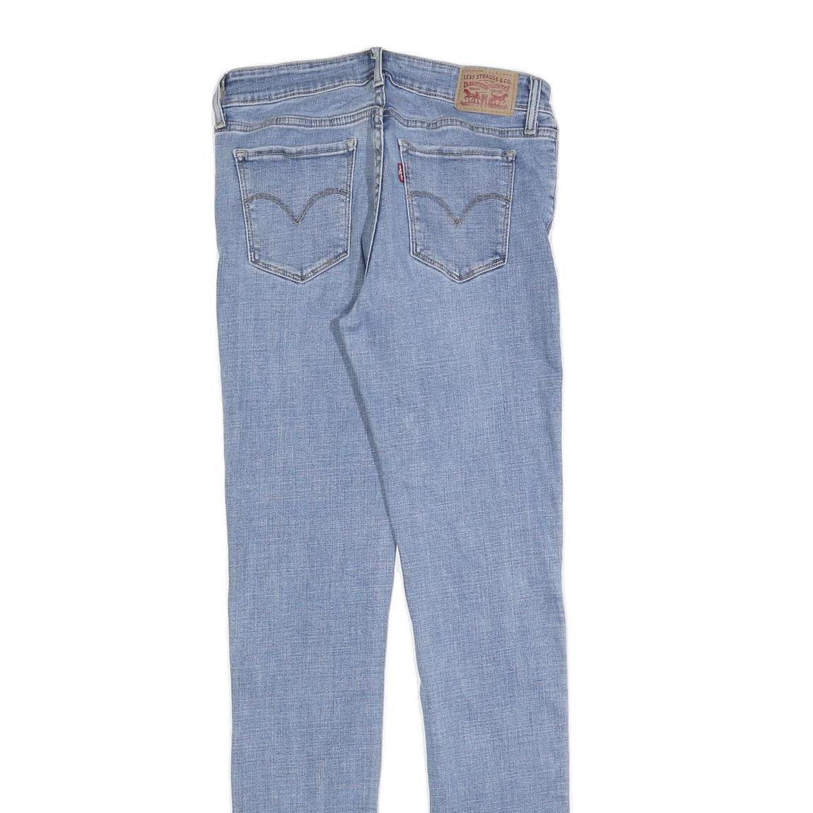 LEVI'S 711 Womens Jeans Blue Slim Skinny Denim Medium W29 L34 Authentic