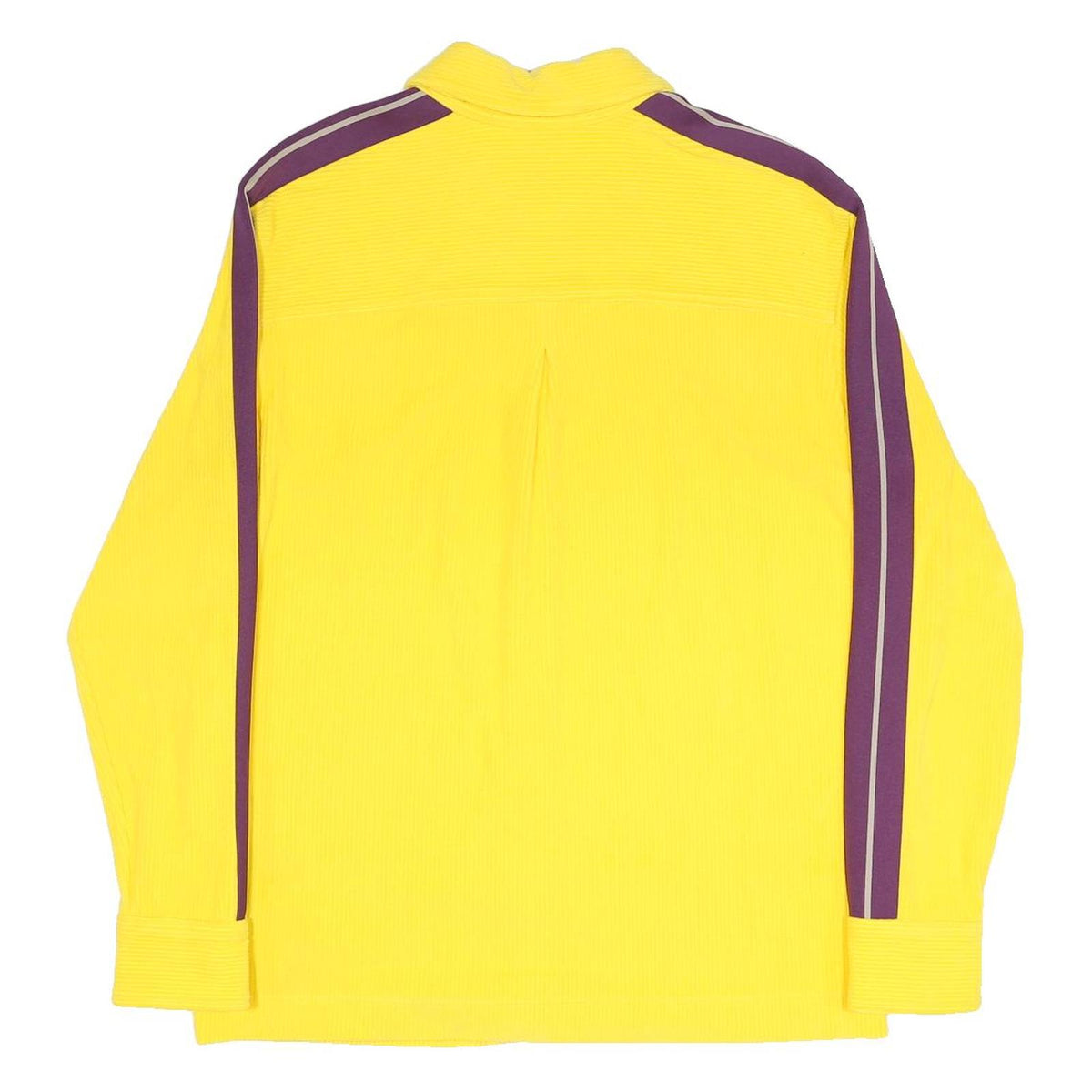 PALM ANGELS Mens Yellow & Purple Cotton Blend Shirt S Long Sleeve Button Casual