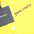 PALM ANGELS Mens Yellow & Purple Cotton Blend Shirt S Long Sleeve Button Casual