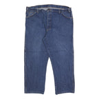 DICKIES Mens Jeans Blue Regular Straight Denim W42 L27 Classic Zip Closure