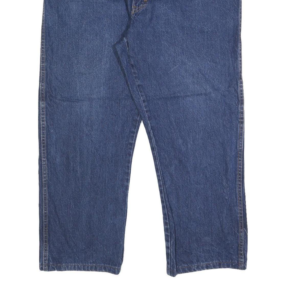 DICKIES Mens Jeans Blue Regular Straight Denim W42 L27 Classic Zip Closure