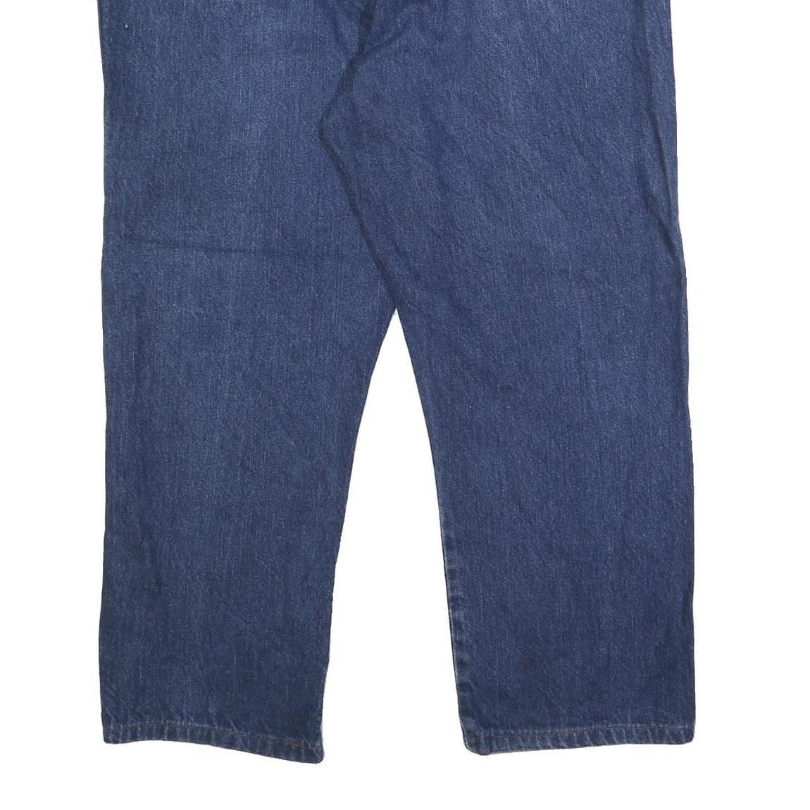 DICKIES Mens Jeans Blue Regular Straight Denim W42 L27 Classic Zip Closure