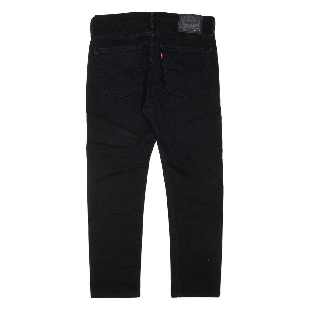 LEVI'S 510 Jeans Mens Black Slim Skinny W32 L25