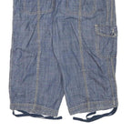 FADED GLORY Womens Blue Casual Denim Cargo Shorts XL W35 Stretch Cotton Blend