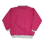 Womens Pink & Grey Plain Button Jacket M Polyester Blend Casual Light Layer