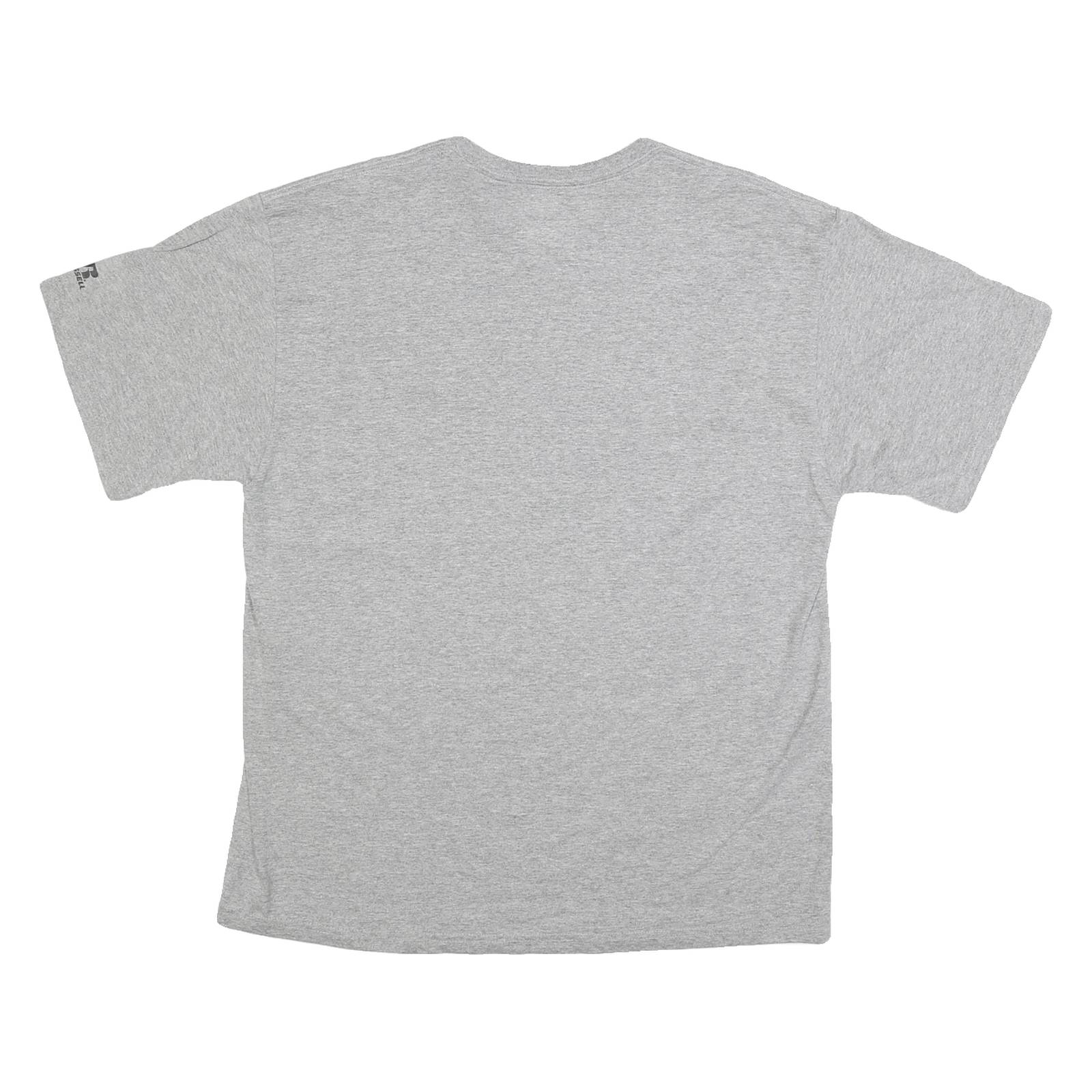 RUSSELL ATHLETIC Mens Grey Anderson University Ravens Graphic T-Shirt L Crew