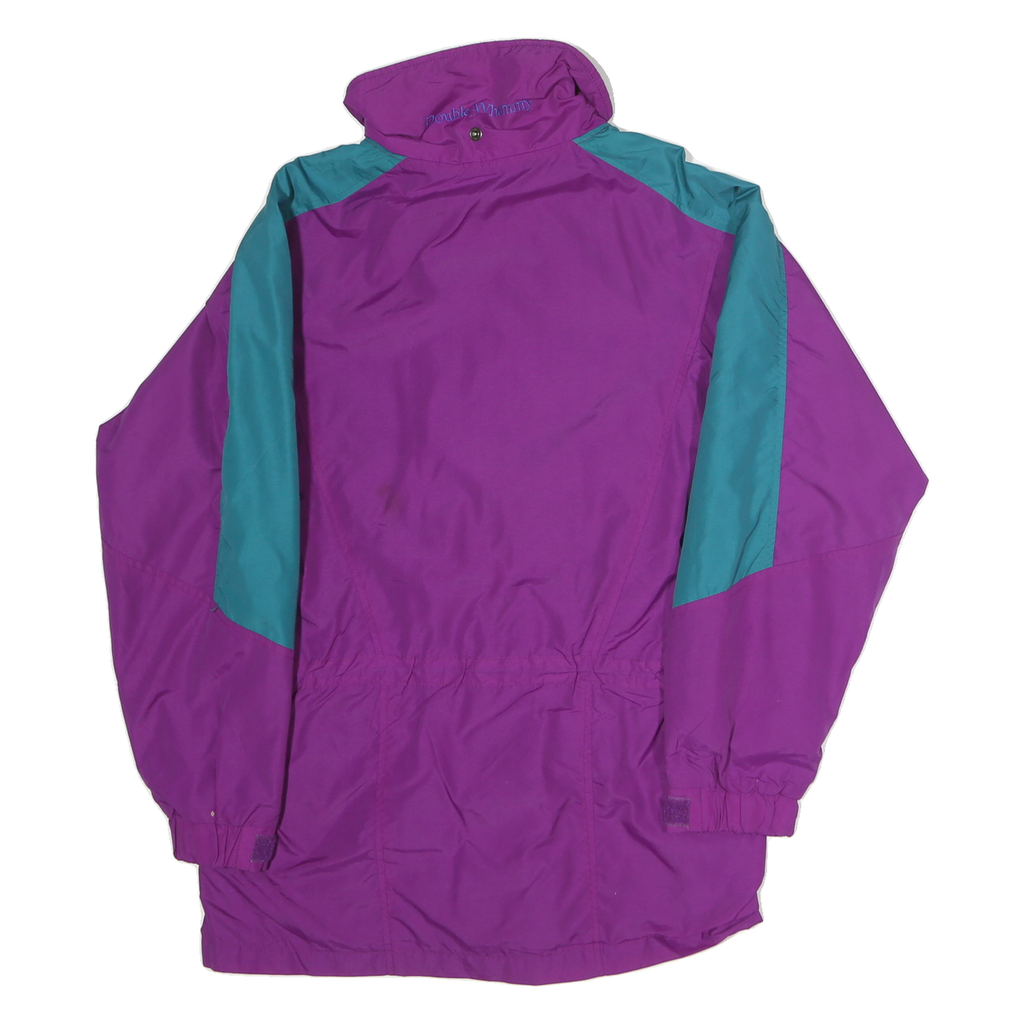 COLUMBIA Womens Purple & Teal Outdoor Jacket M Polyester Zip