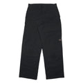 DICKIES Mens Classic Black Cotton Blend Zip Trousers W32 L31 Workwear