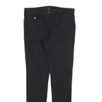 H&M Womens Slim Black Jeans Denim W30 L30 Zip Cotton Blend Skinny Fit