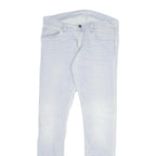 CARHARTT Womens Slim Light Blue Denim Jeans W31 L32 Zip Closure Casual