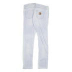 CARHARTT Womens Slim Light Blue Denim Jeans W31 L32 Zip Closure Casual