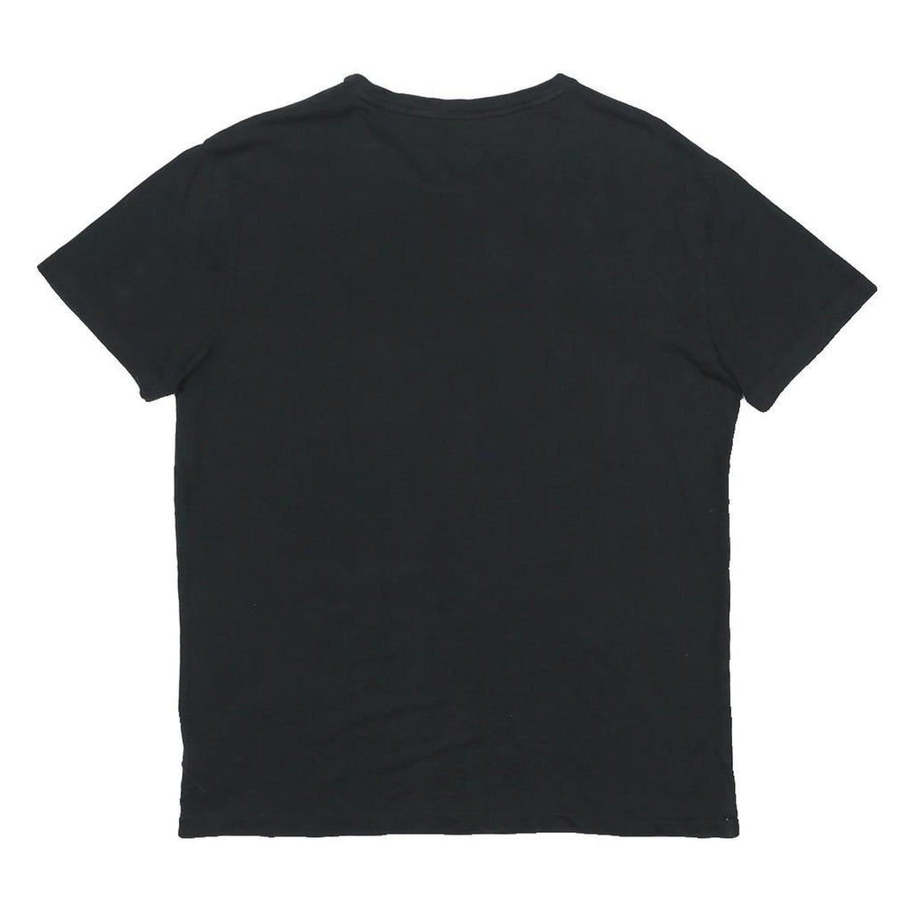 POLO RALPH LAUREN Mens Black Cotton T-Shirt M Short Sleeve Crew Neck Classic