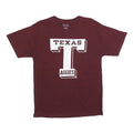 CHAMPION Mens Maroon Texas Aggies Graphic T-Shirt M Short Sleeve Crew Neck