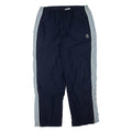 ADIDAS Womens Track Pants Blue Wide-Leg L W34 L32