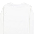 NAUTICA Womens White Crew Neck XS Cotton Blend Pullover Sweatshirt Red Blue