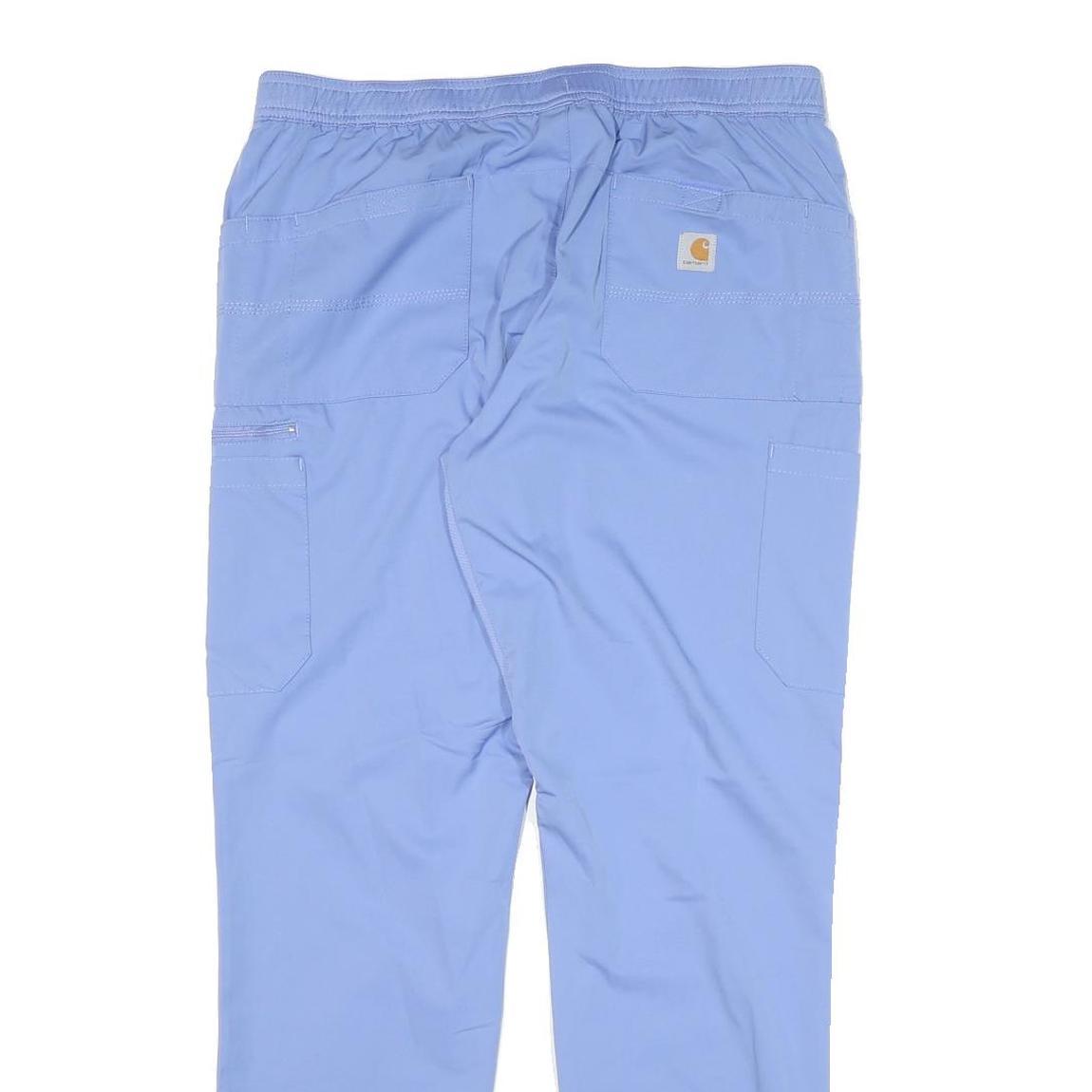 CARHARTT Mens Regular Blue Drawstring Casual Trousers W32 L30 Workwear