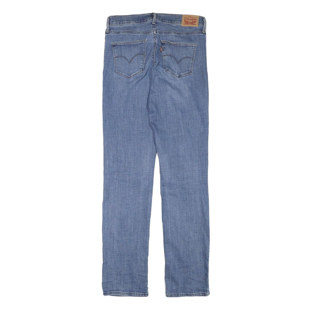 LEVI'S Womens Slim Light Blue Denim Jeans Cotton Blend Zip W30 L33 Casual