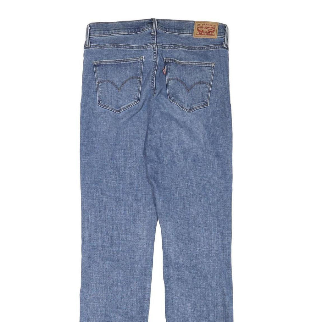 LEVI'S Womens Slim Light Blue Denim Jeans Cotton Blend Zip W30 L33 Casual