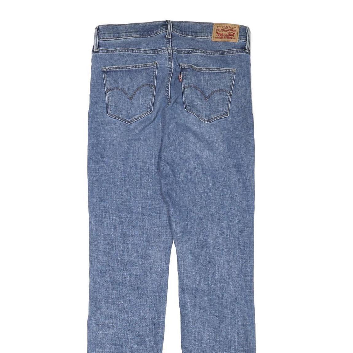 LEVI'S Womens Slim Light Blue Denim Jeans Cotton Blend Zip W30 L33 Casual