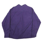 CONVINGTON Mens Purple Regular Fit Long Sleeve Cotton Shirt M Button Front
