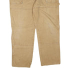 DICKIES Mens Jeans Beige Regular Straight Denim W42 L28 Workwear Cotton Blend