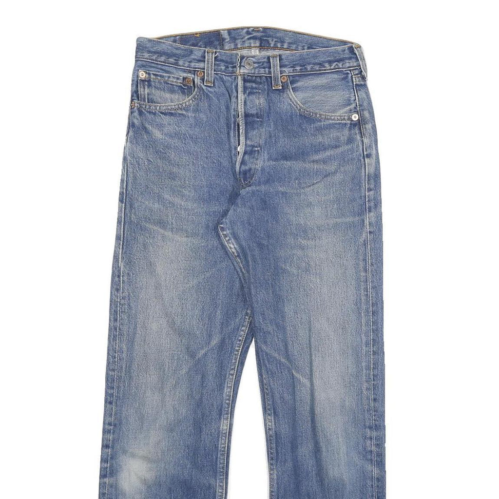 LEVI'S 501 Mens Jeans Blue Regular Straight Denim Medium W26 L28 Classic Fit