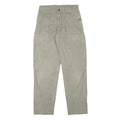 EL PASO Mens Cotton Blend Beige Regular Fit Trousers W28 L30 Casual Workwear Zip