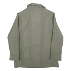 Womens Green Polyester Blend Jacket XL Plain Zip Closure Casual Lightweight