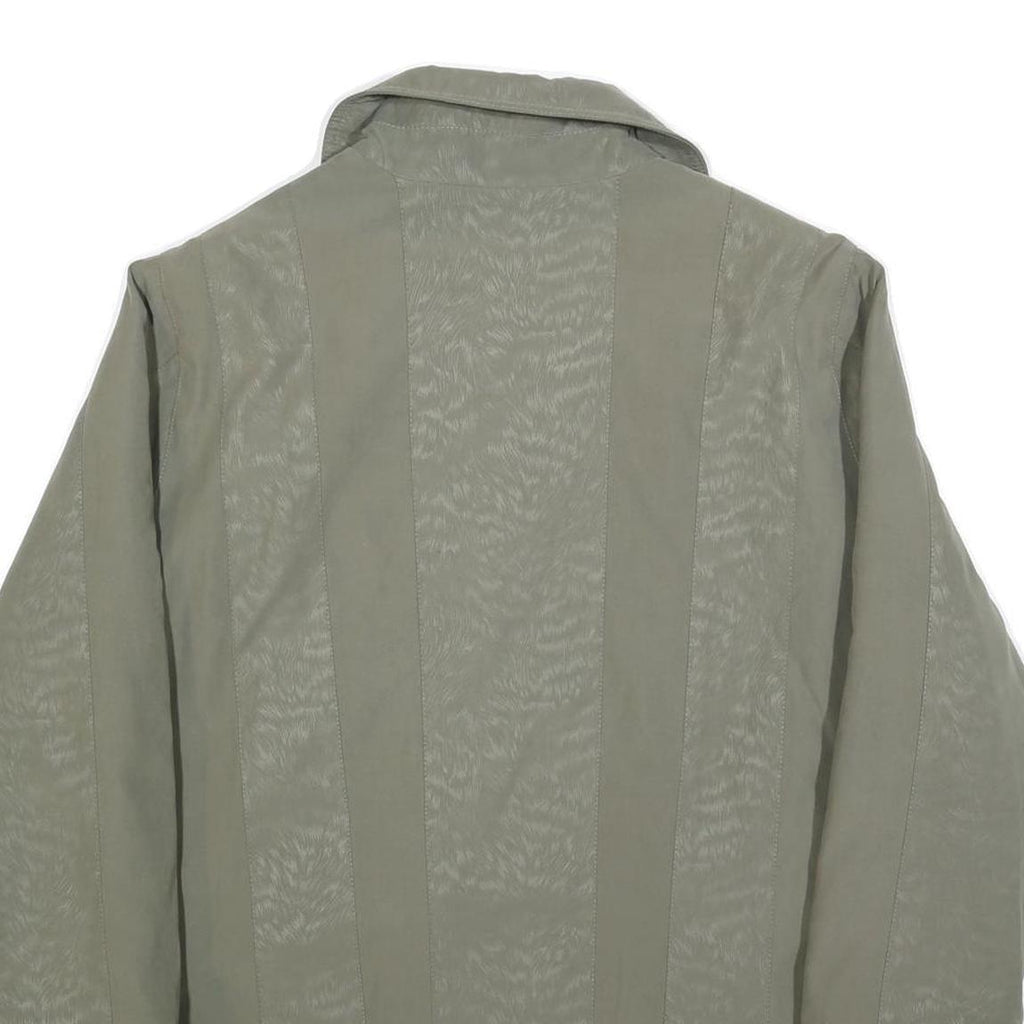 Womens Green Polyester Blend Jacket XL Plain Zip Closure Casual Lightweight