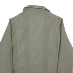 Womens Green Polyester Blend Jacket XL Plain Zip Closure Casual Lightweight