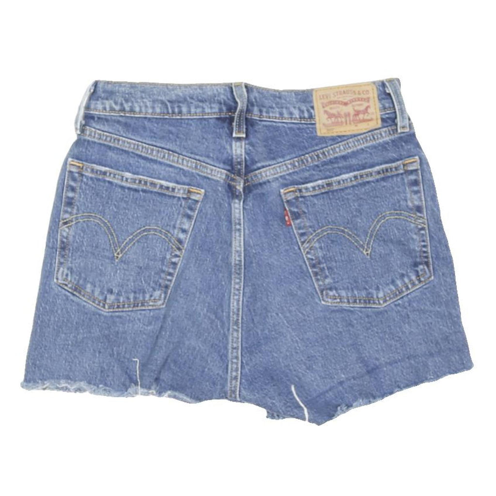 LEVI'S Womens Denim Blue Cut-Off Shorts S W27 Frayed Hem Casual Summer