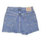 LEVI'S Womens Denim Blue Cut-Off Shorts S W27 Frayed Hem Casual Summer