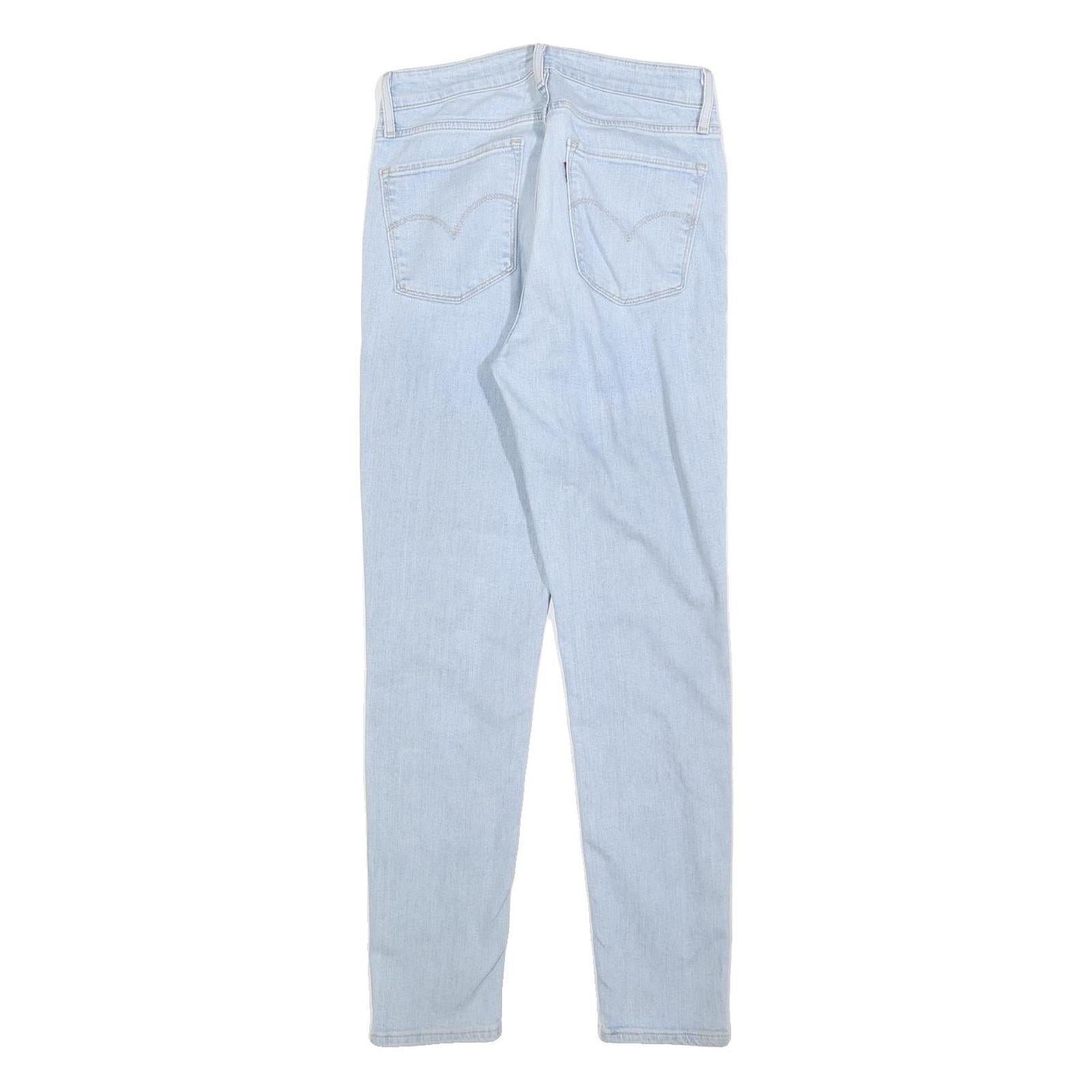 LEVI'S 721 Womens Jeans Blue Slim Skinny Denim Light W27 L28 Stretch Cotton