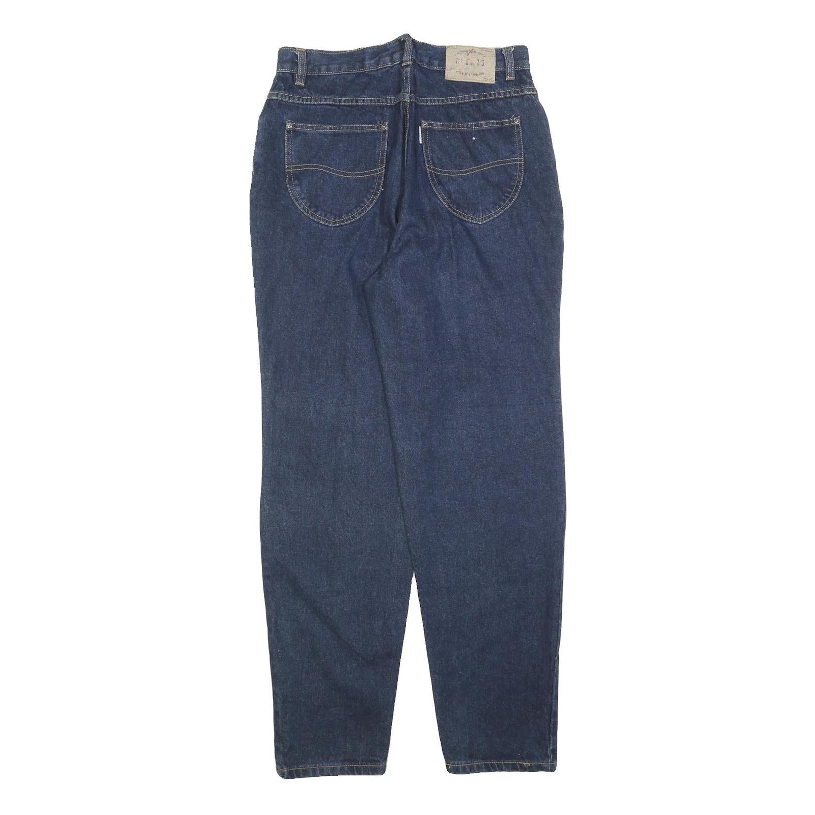 COSMOS Womens Jeans Blue Regular Straight Denim Medium W30 L32 Classic Fit Zip