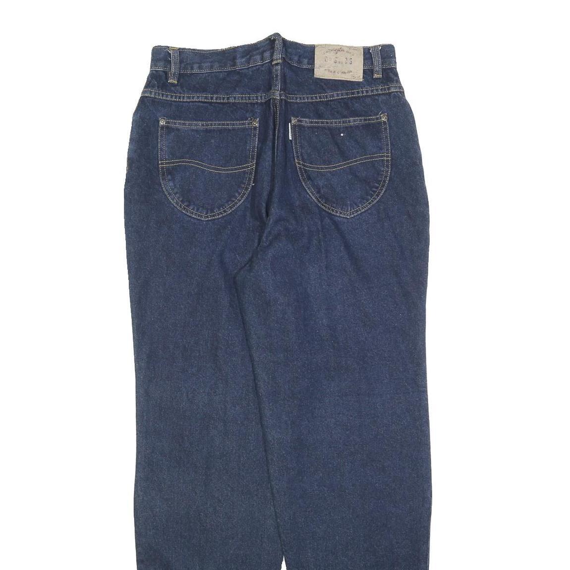 COSMOS Womens Jeans Blue Regular Straight Denim Medium W30 L32 Classic Fit Zip