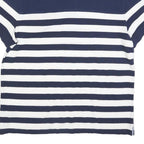 TOMMY HILFIGER Mens Blue & White Stripe Short Sleeve Polo Shirt XL Cotton