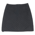 HOBBS LONDON Womens Black Quilted Mini Skirt Polyester Blend UK 10 Zip Pockets
