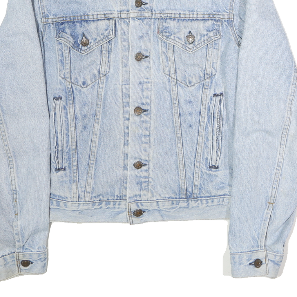 LEVI'S Mens Blue Denim Button Jacket M Cotton Classic Fit Casual