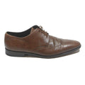BOSS HUGO BOSS Mens Brown Leather Lace-Up Shoes UK 7.5 Classic Formal Dress
